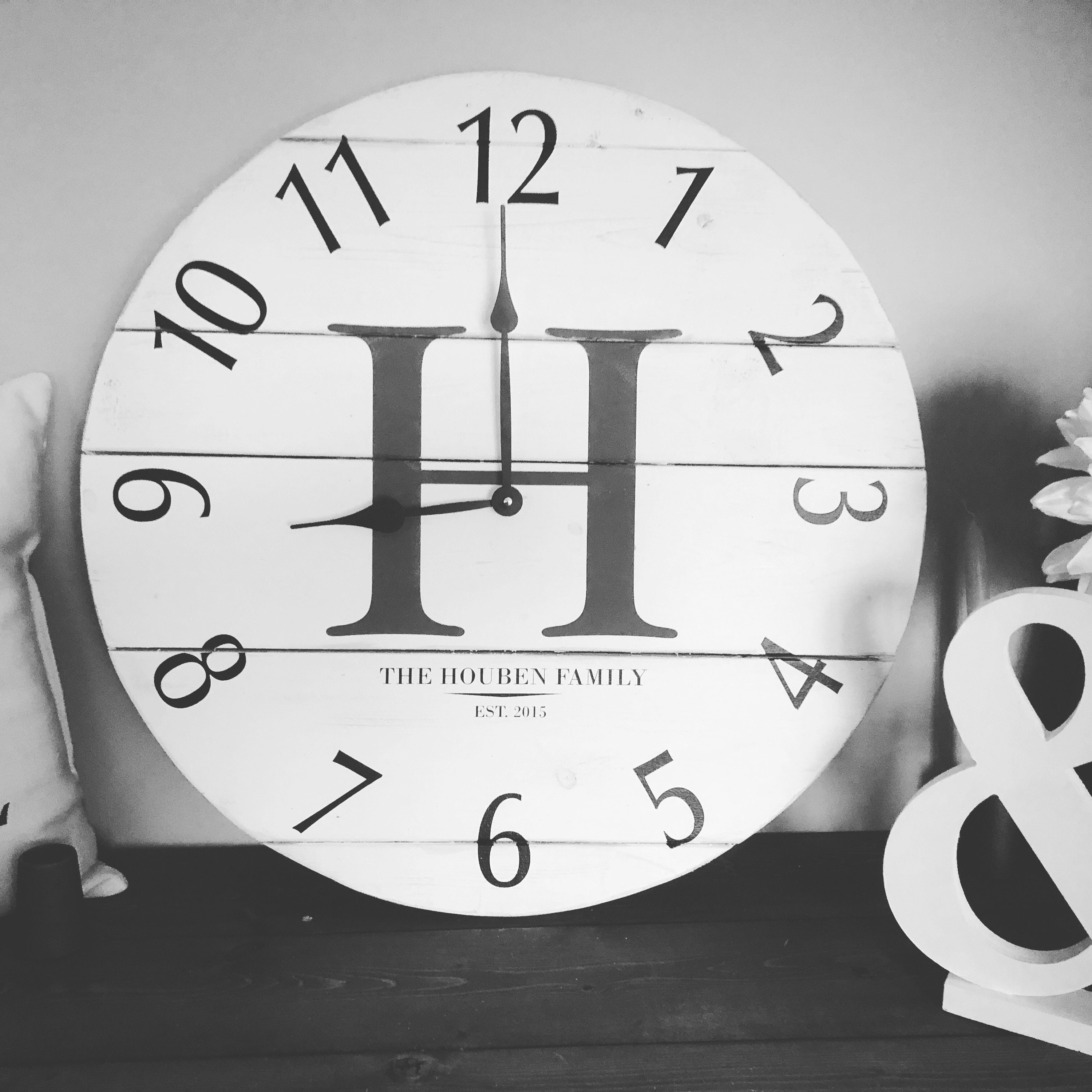 30 Personalized Clock Family Name Wall Clock Family Etsy Canada