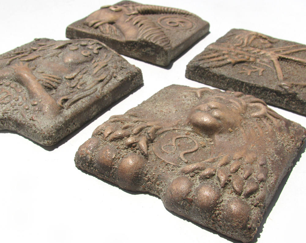 Zodiac Wall Art Zodiac Ceramics Horoscope Wall Tile Art Etsy