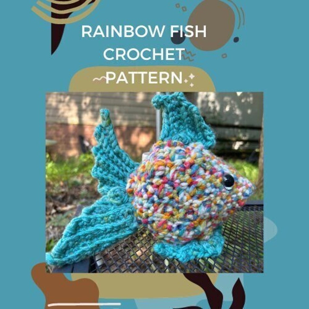 Rainbow Fish Crochet Pattern Digital Download PDF - Etsy