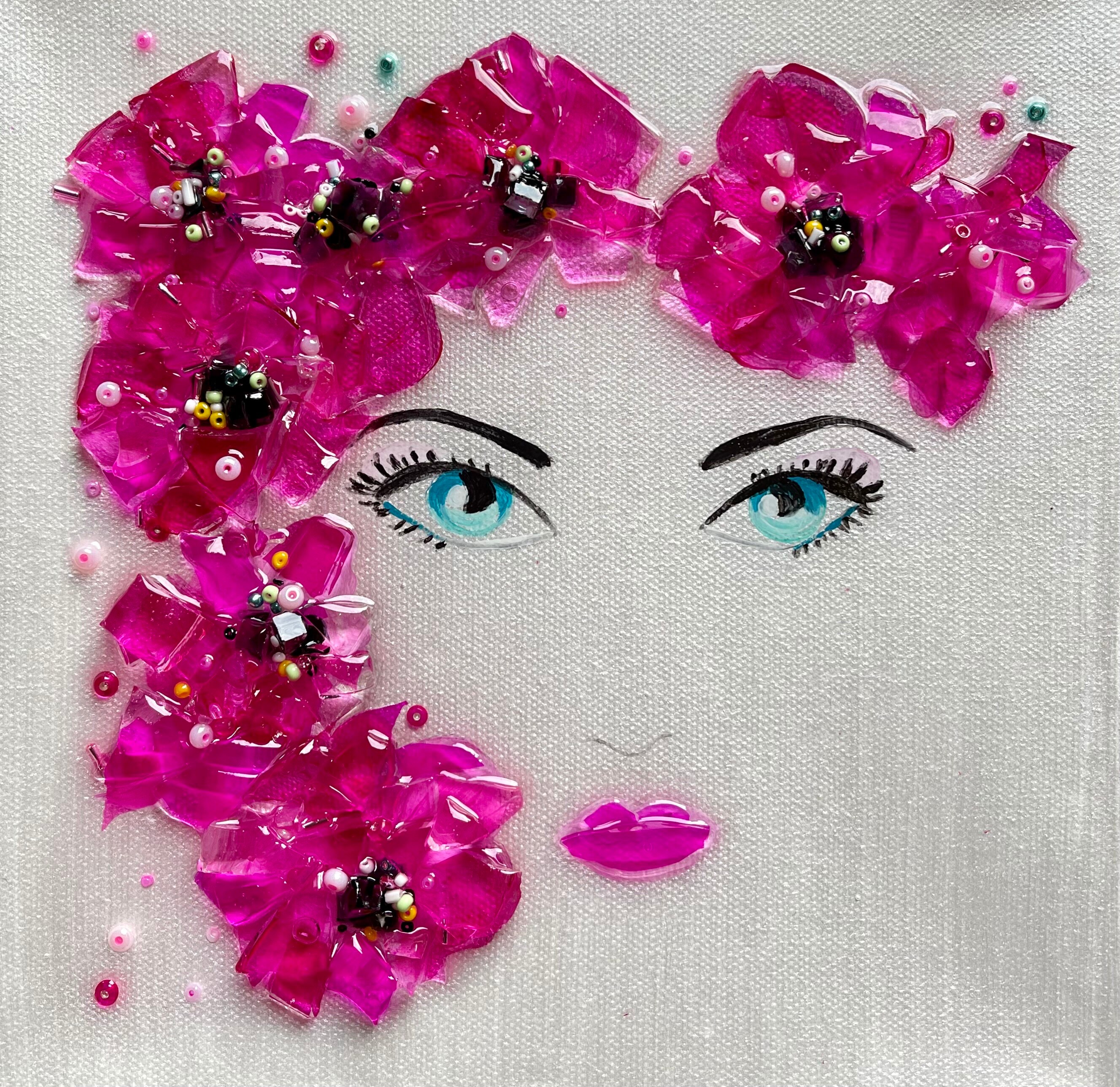How to Create a Gorgeous Resin Painting!! ~ Fuchsia, Purple and