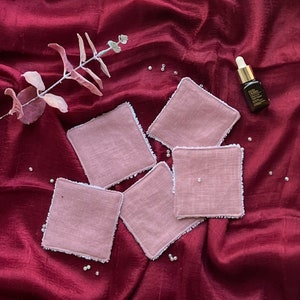 Linen Reusable Makeup Remover Pads: Eco-Friendly Face Wipes
