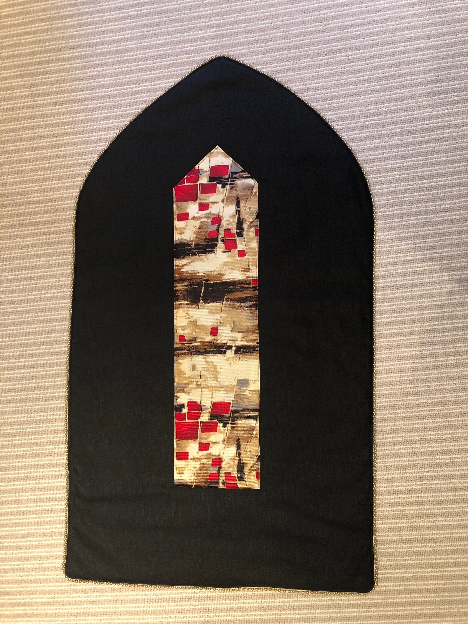 Personalized Luxury Prayer Mat Black & Gold Prayer Rug Eid Etsy