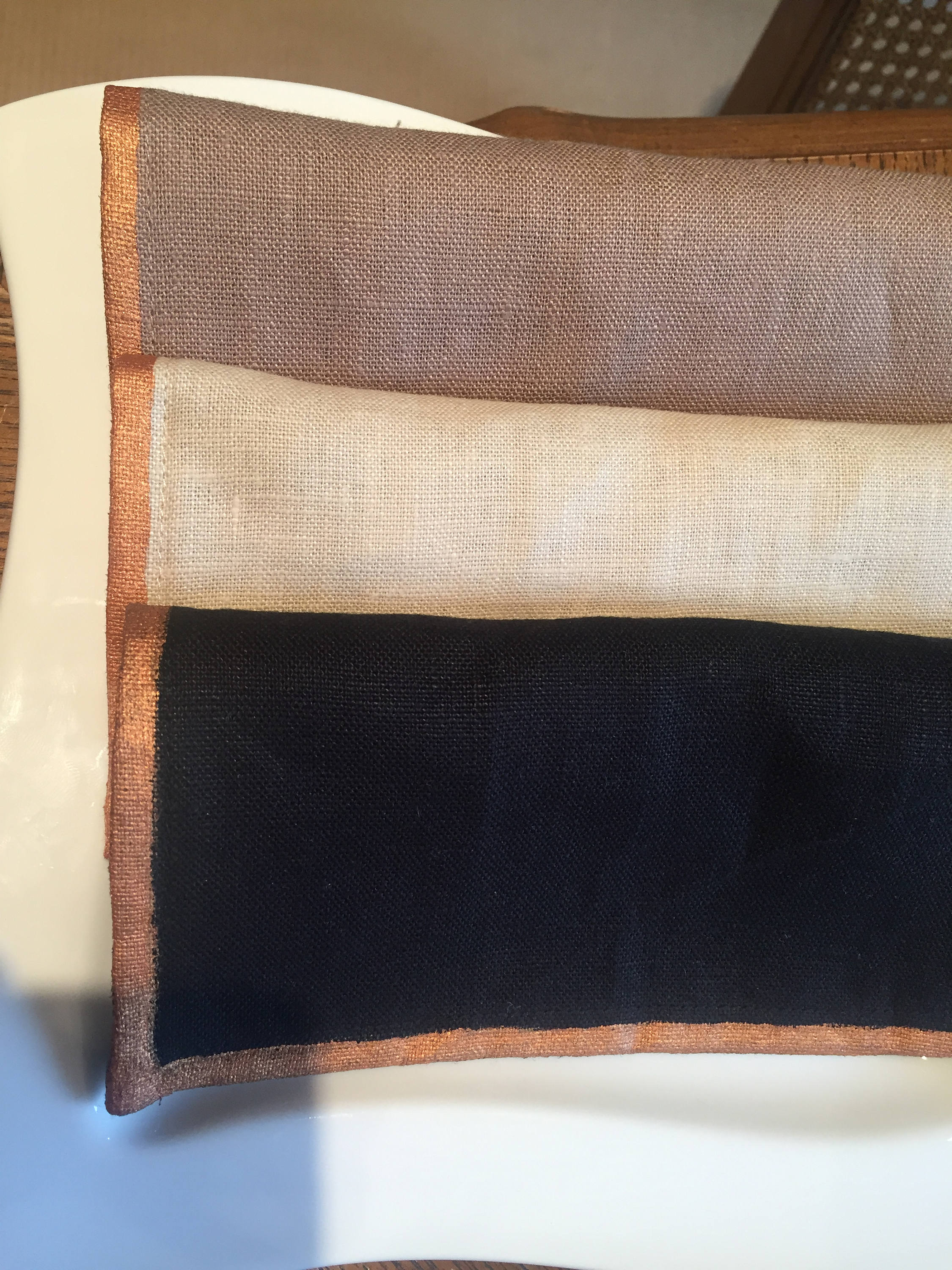 Linen Napkins Bronze Linen Napkins Black Dinner Napkins Etsy 日本