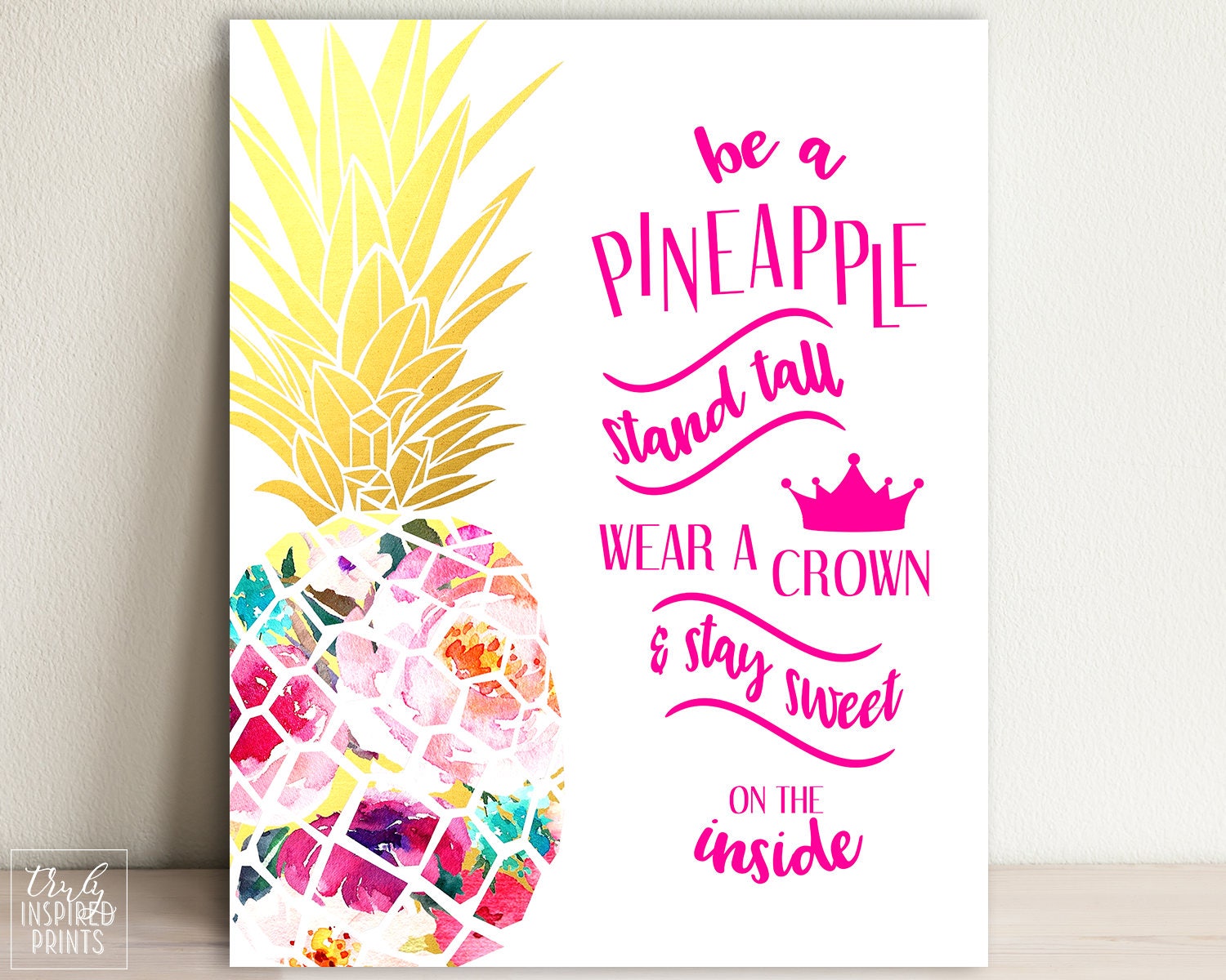 Pineapple Art Pineapple Quote Pineapple Printable | Etsy