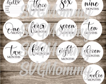 Download Baby Milestone Svg Etsy