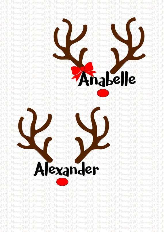 Download Reindeer Antlers Christmas SVG Cut Files CricutDXF | Etsy