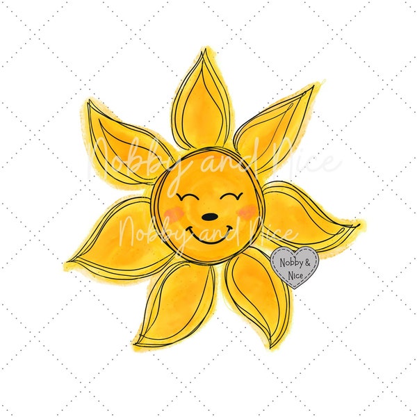 Watercolor sun, Sun png, Sun clipart, Sunshine clipart, Sublimation designs downloads