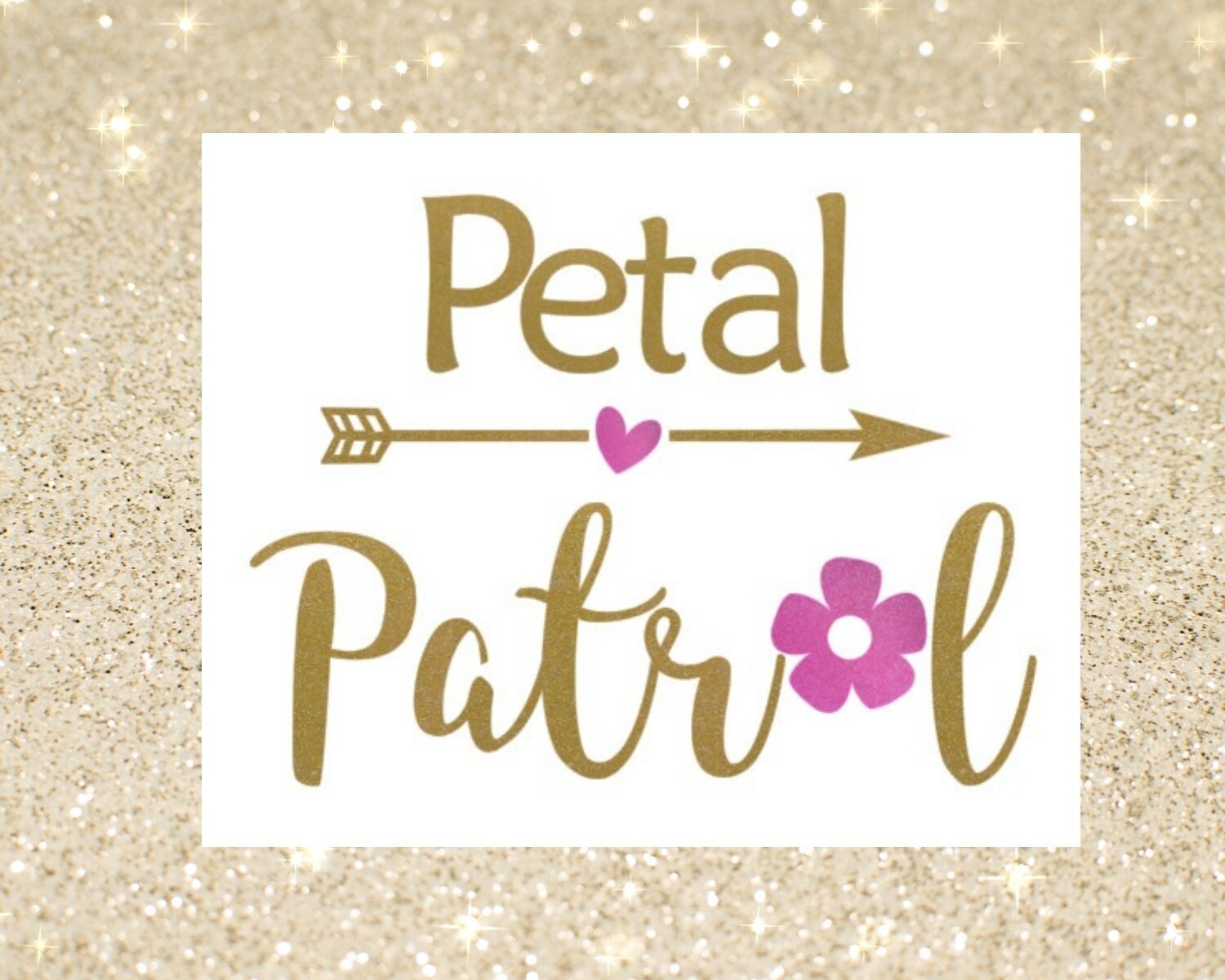 Flower girl iron on Petal Patrol iron on Flower girl shirt Etsy
