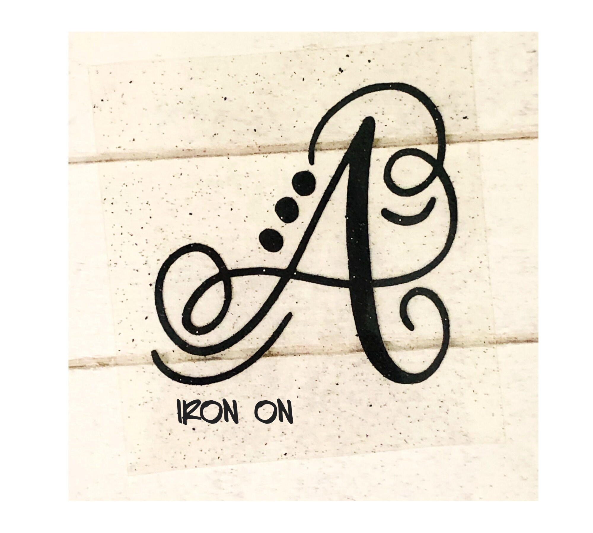 Fancy iron on letters Initial monogram Iron on transfer DIY | Etsy