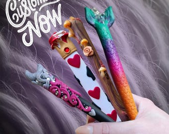 Custom Crochet Hooks with Crystals - Personalized Gift