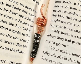 Zodiac Copper Loc Jewelry | Hair Accessory, Birthday Gift