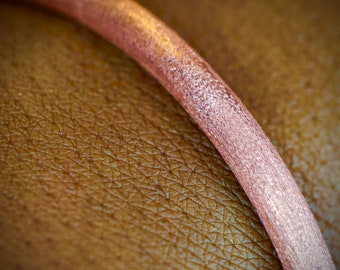 Textured Copper Healing Bangle Bracelet Cuff Adjustable