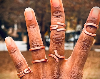 Textured Copper Band Rings | Pure Copper Rings | Arthritis Rings | Gift Rings | Birthday Gift For Men Women | Minimalist Ring | Dainty Ring