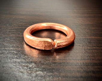 Pure Thick Copper Band | Copper Textured Ring | Arthritis Ring | Dainty Ring | Minimalist Ring | Minimalistic Ring |
