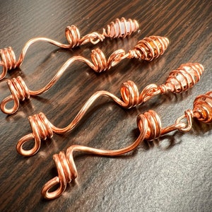 Lykoow161Pcs Dreadlocks Hair Jewelry Gold Wire Wrapped Crystal