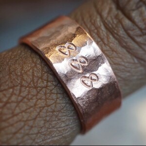 Angel Number Ring | Custom Rings | Number Rings | Hammered Rings | Arthritis Ring |