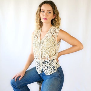 Jasmine Crochet Vest image 1
