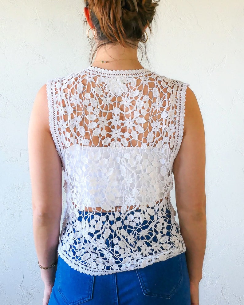 Jasmine Crochet Vest image 5