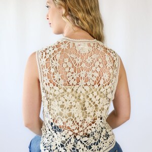 Jasmine Crochet Vest image 8