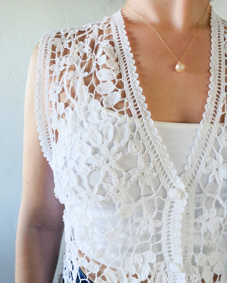 Jasmine Crochet Vest image 6