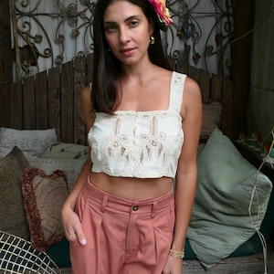 The Betty Battenberg Lace Bra Top