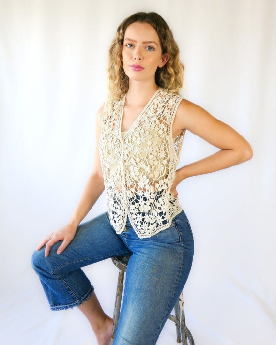 Jasmine Crochet Vest