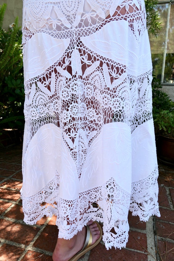 Lim's Vintage Hand Crochet and Patchwork Maxi Ski… - image 3