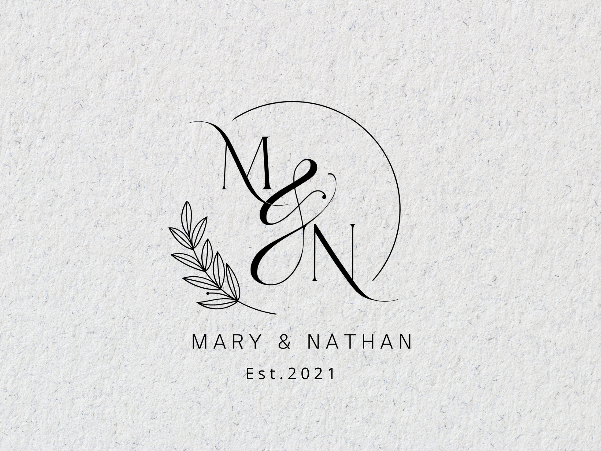 Premade Modern Wedding Logo Custom Wedding Svg Calligraphy Etsy