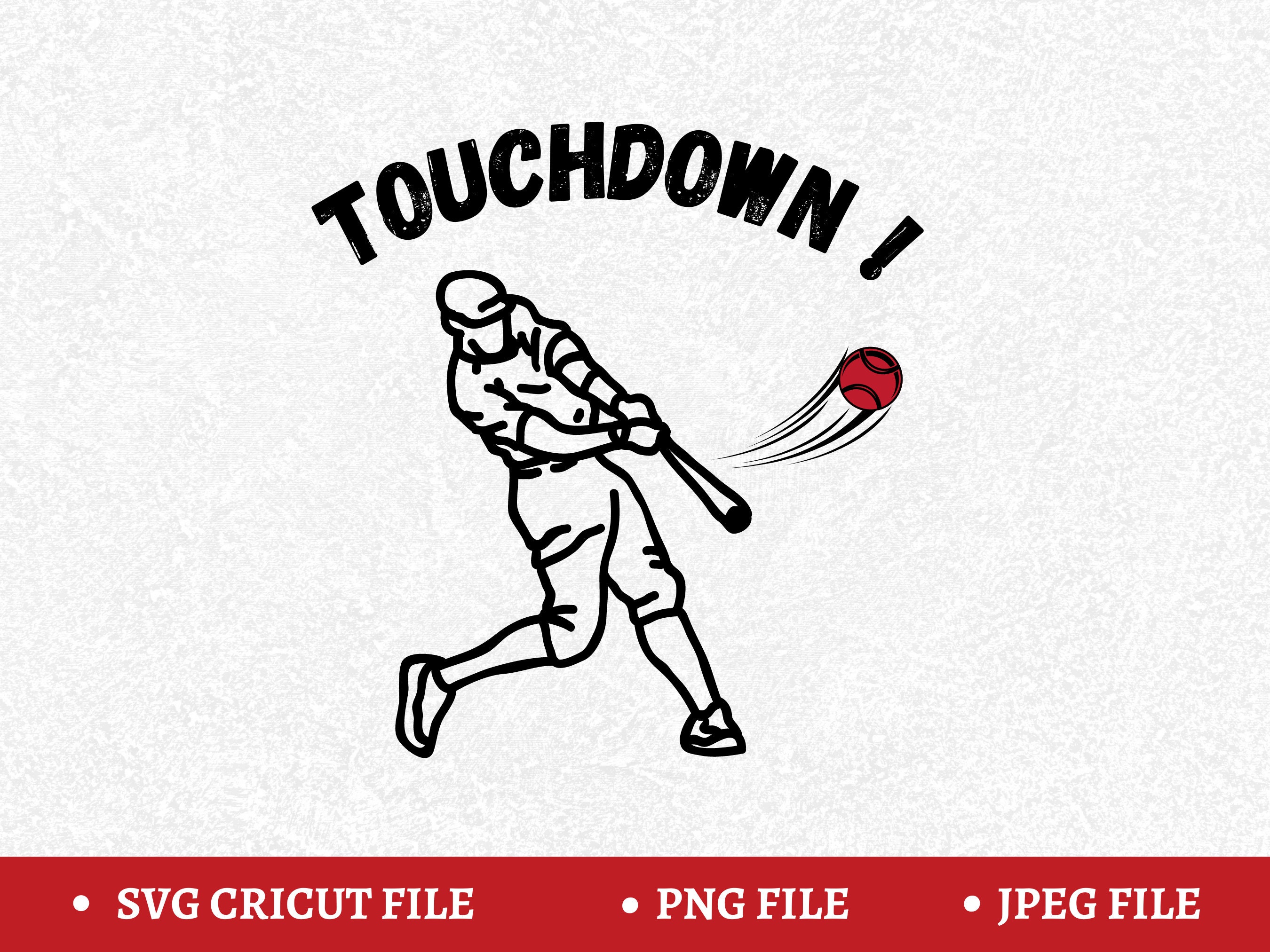 Touchdown SVG Touchdown baseball SVG | Etsy