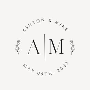 WEDDING LOGO | Wedding MONOGRAM | Digital Download