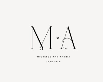 WEDDING LOGO | Wedding MONOGRAM | Digital Download