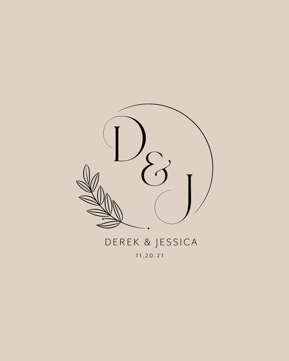 wedding monogram logo