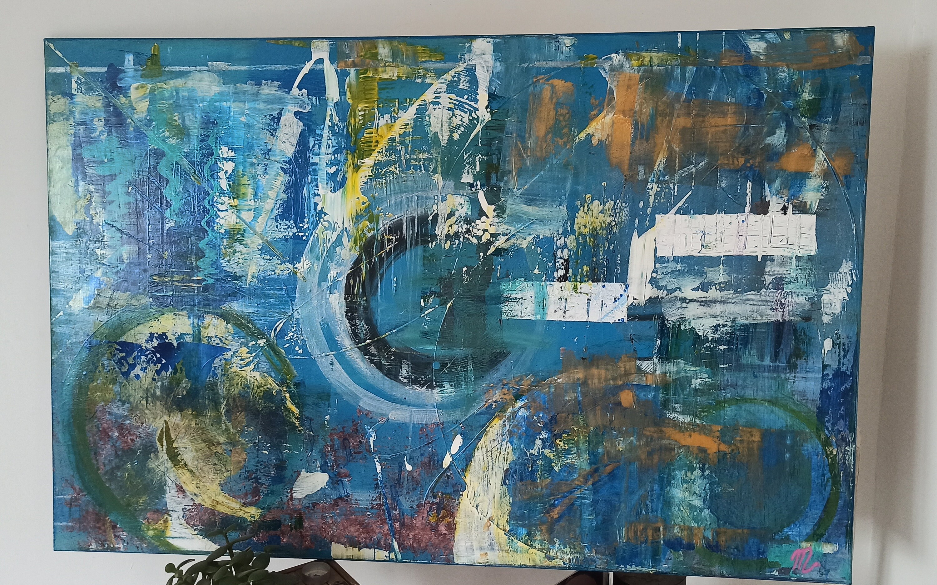 Tableau Abstrait Décoratif en Acrylique