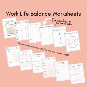Work home planner printable, work life balance, digital work planner, boundary setting, find balance, work life planner, work-life