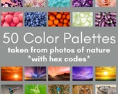 Nature's Rainbow: 50 Inspirational Color Swatches, nature color palette, color guide, color inspiration, color palette, color swatches