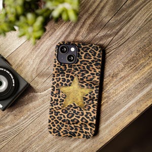 Cheetah Phone Case, Leopard Phone case, Animal Print Phone case Cover, Cheetah Print Case, Animal Print Case, Star Phone Case, aura phone