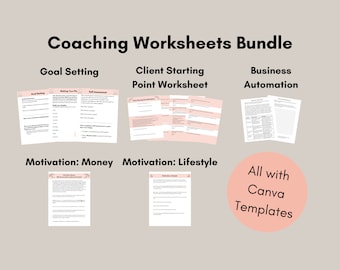 Business Coaching Toolkit, Coaching Bundle, Coaching Planner, Coaching Worksheet, Coaching Tools, Life Coach, Coaching Business, Wellness