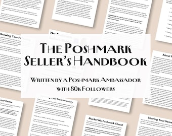 Poshmark Sellers Guide, Poshmark Seller, Poshmark Printable, Reseller Tool, Poshmark Tool, Poshmark Sales, Poshmark Boutique, Reseller