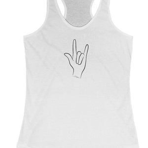 ASL Love Tank Top, ASL I Love You, asl Love Sign, asl ily, I Love You asl, asl, equality, inclusion matters, sign language, deaf community