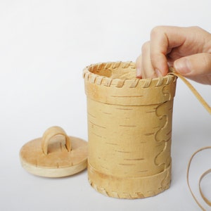 DIY set The birch bark Tea Container to build yourself image 5