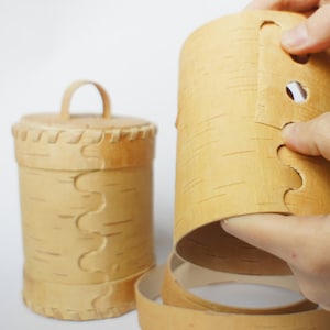 DIY set The birch bark Tea Container to build yourself image 4