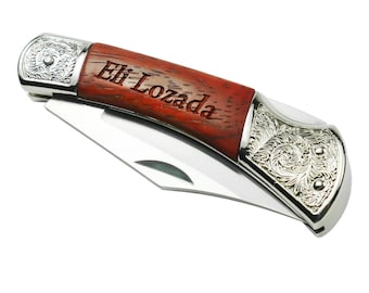 Custom Engraved Vintage Pocket Knife