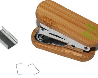 Custom Engraved Mini Wood Stapler