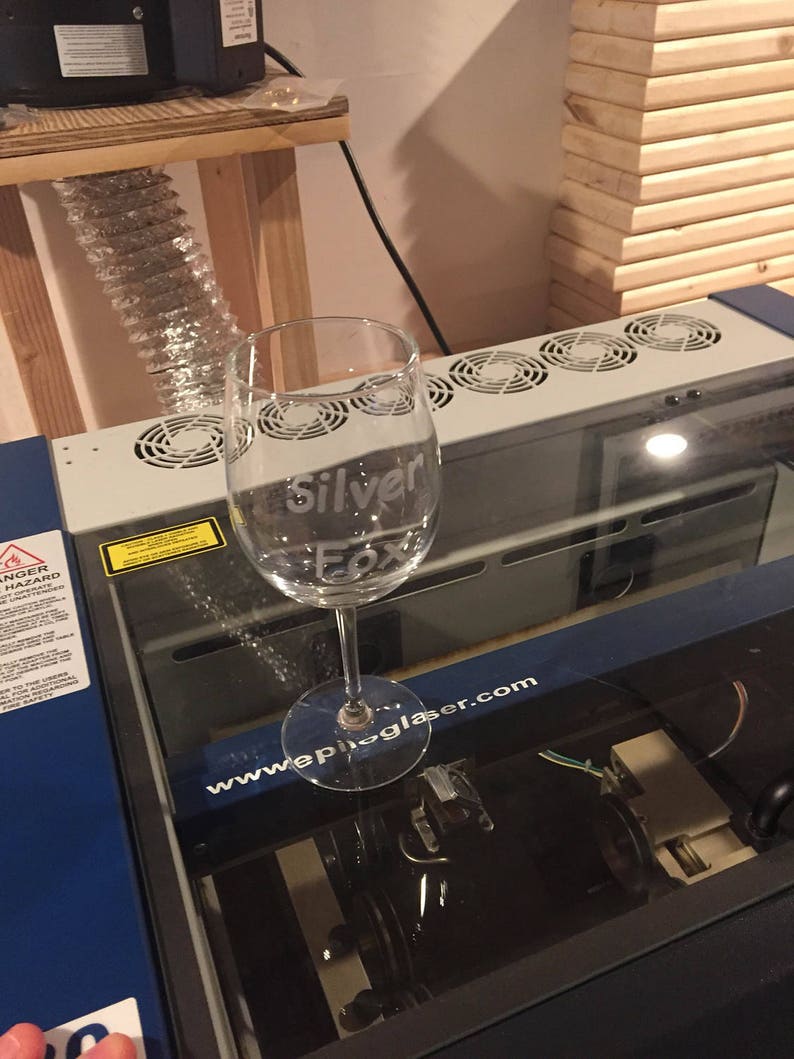 24 Custom Engraved Wine Glasses image 1