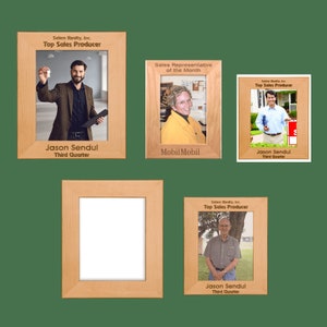 Personalized Red Alder Picture Frame image 1