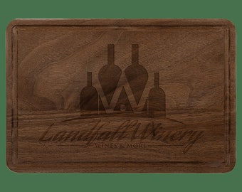 Personalized Cutting Board with Drip Ring