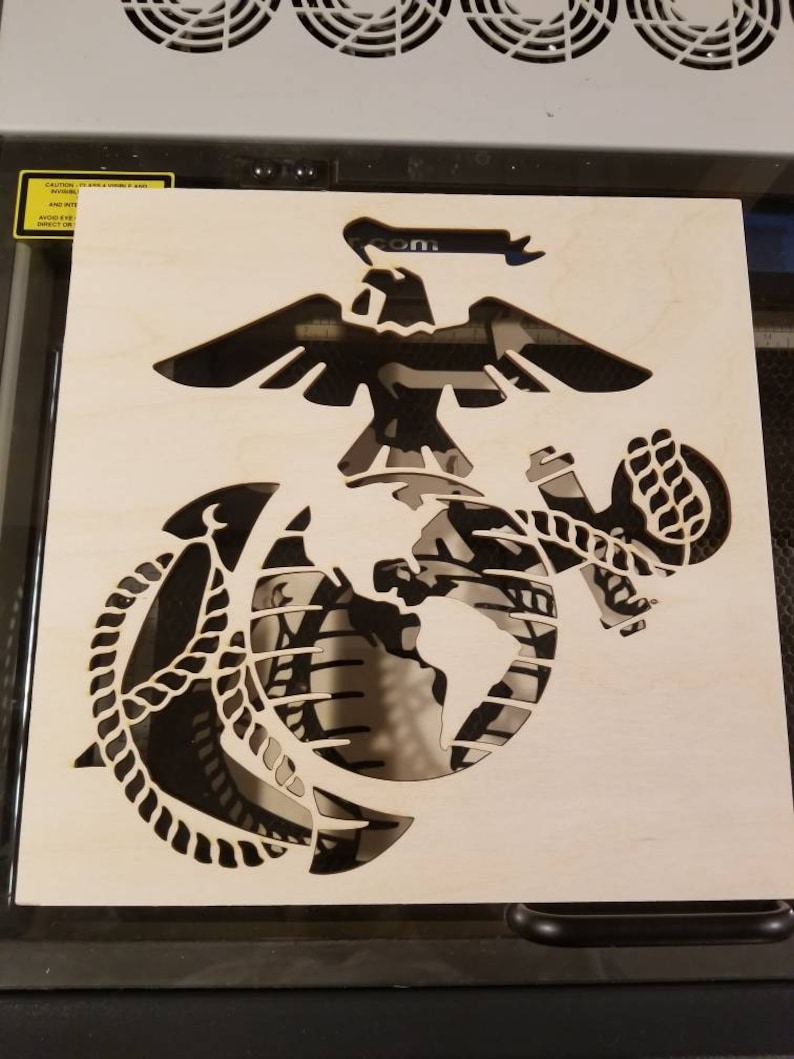 marines stencil spray paint stencil marines logo etsy