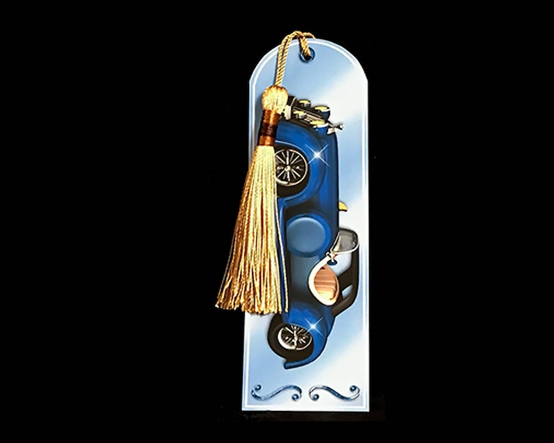 handmade bookmark card car automobile birthday card get well card thinking of you miss you for dad for husband for grandfather for men