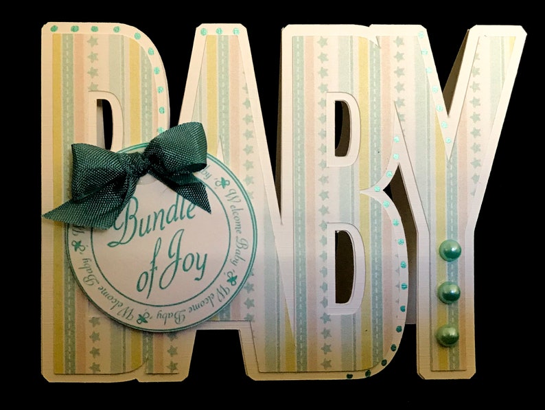 Baby Girl Baby Card Expecting Baby Shower Card Handmade Baby Boy Adoption Card Pregnancy New Parents
