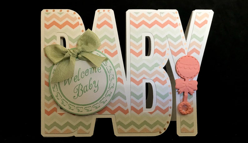 Baby Girl Baby Card Expecting Baby Shower Card Handmade Baby Boy Adoption Card Pregnancy New Parents